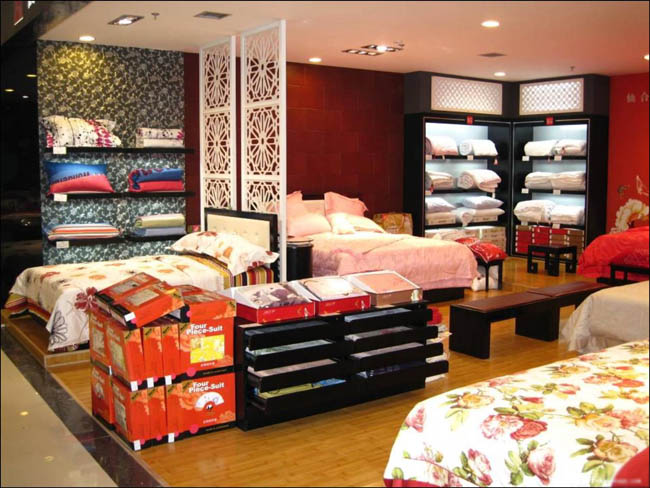 家纺店设计 如何搭配好的空间布局(图2) 家纺店设计 如何搭配好的空间布局(图2)