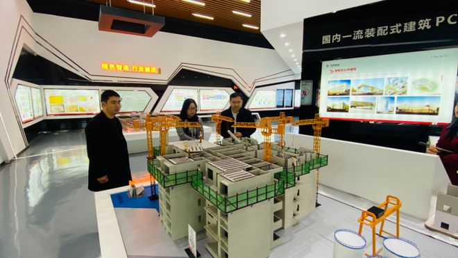 文林峰参观中国建材集团装配式建筑科技馆丨宽创国际博物馆设计