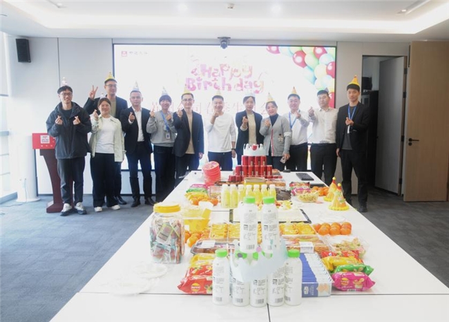 中建东孚苏州公司举办2024年度春季员工集体生日会