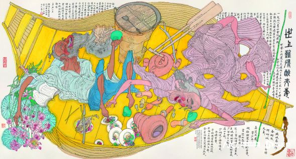 黄永玉艺术生命的最后一程:如此不拘法度、如此浓郁斑斓(图7) 黄永玉艺术生命的最后一程:如此不拘法度、如此浓郁斑斓(图7)