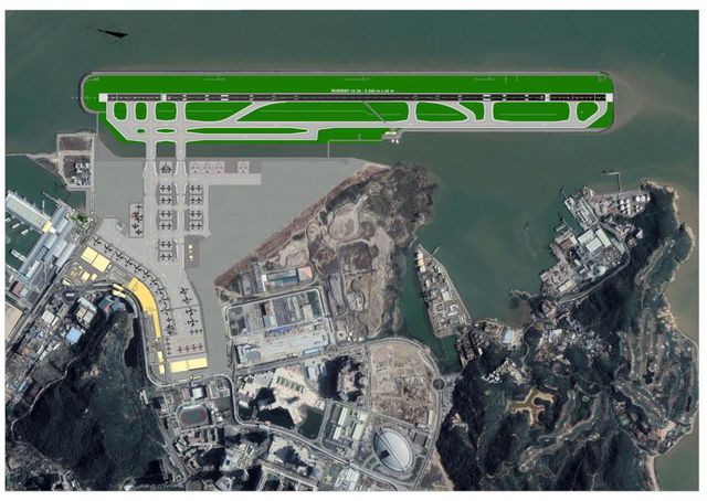 澳门国际机场扩建填海工程正式动工(图2)