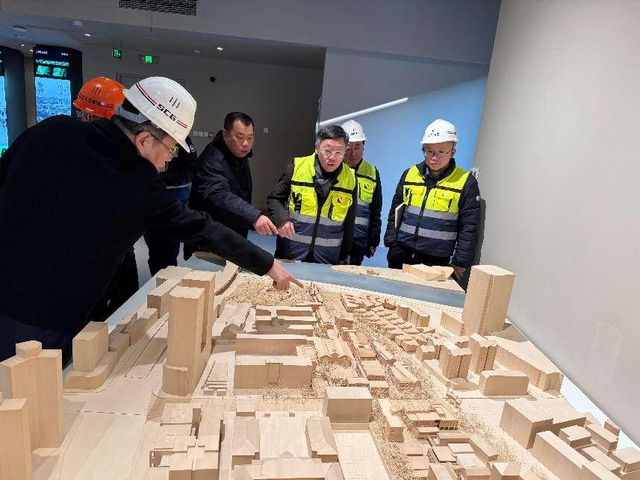 河北区副区长王林、上海建工副总裁张惠忠到天住集团旗下项目调研(图2) 河北区副区长王林、上海建工副总裁张惠忠到天住集团旗下项目调研(图2)