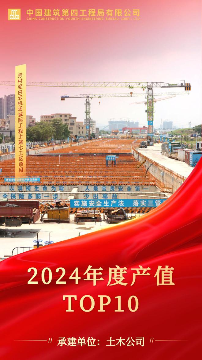 年度盘点!中建四局2024年产值Top15揭晓(图9) 年度盘点!中建四局2024年产值Top15揭晓(图9)